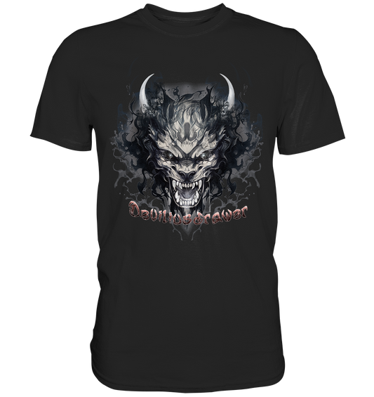 Couple Wear Smoke Beast - Classic and Ladys Premium T-Shirt
