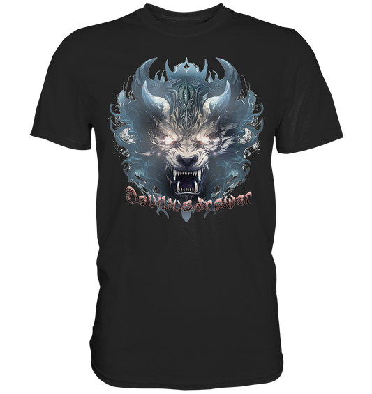 Couple Wear Water Horn Tiger - Classic and Ladys Premium T-Shirt