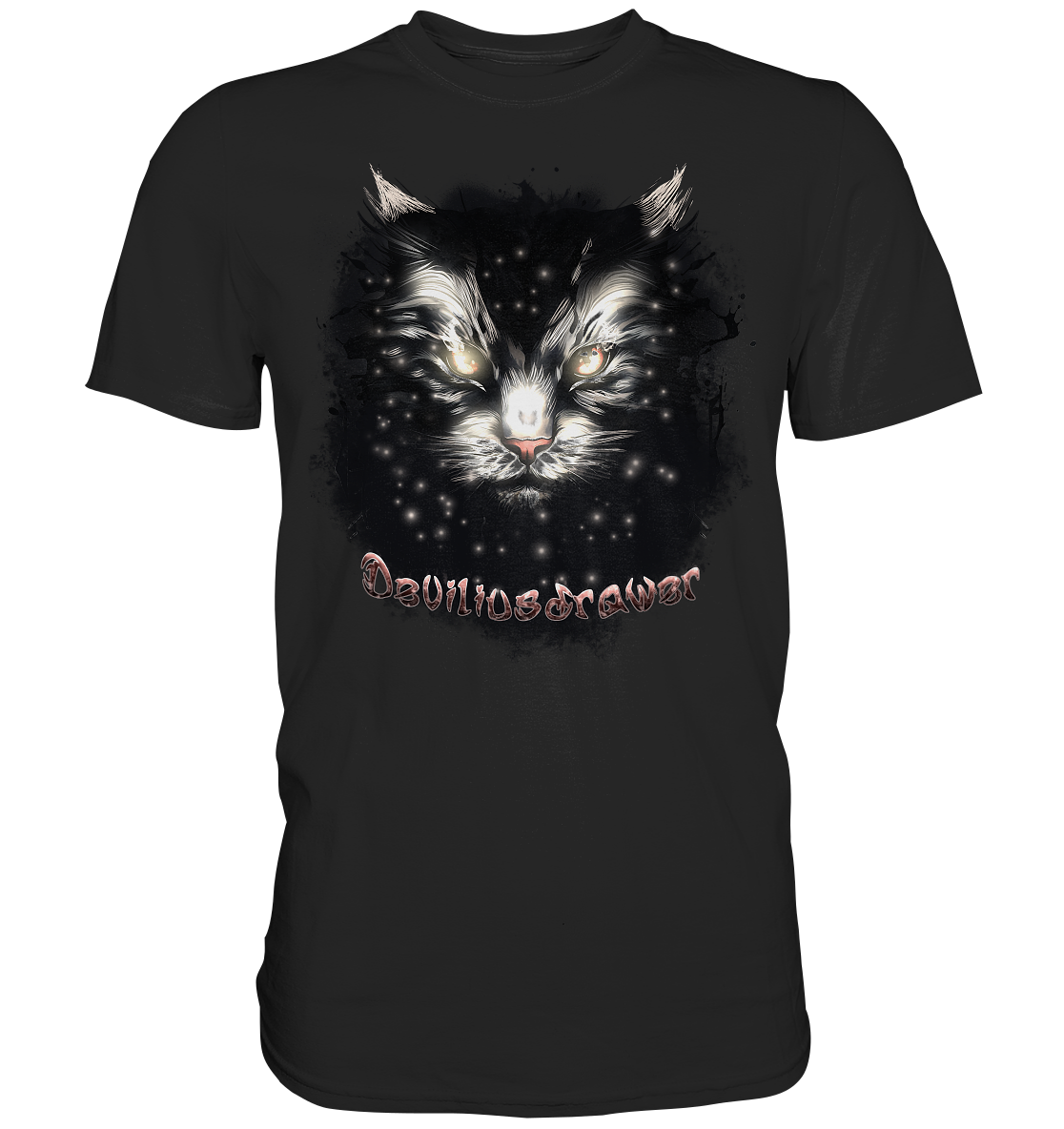 Couple Wear Star Cat - Classic and Ladys Premium T-Shirt
