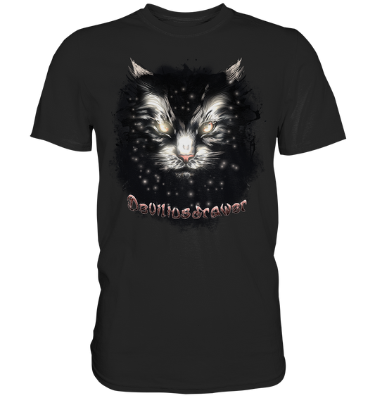 Couple Wear Star Cat - Classic and Ladys Premium T-Shirt