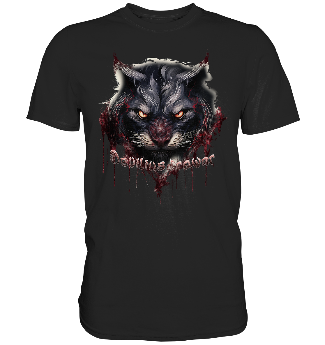 Couple Wear Badass Cat - Classic and Ladys Premium T-Shirt