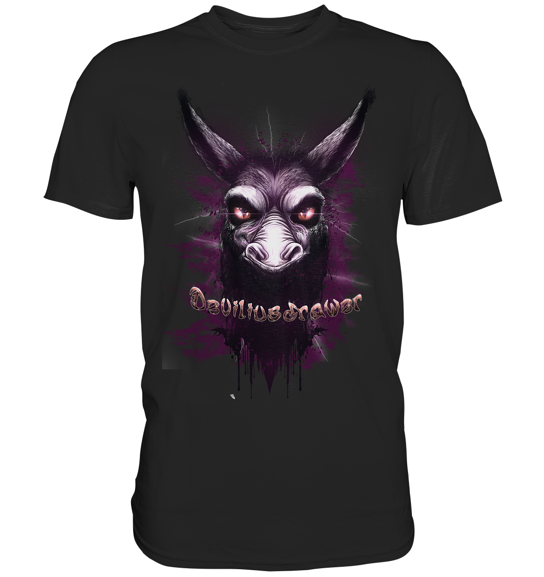 Couple Wear Purple Donkey - Classic and Ladys Premium T-Shirt