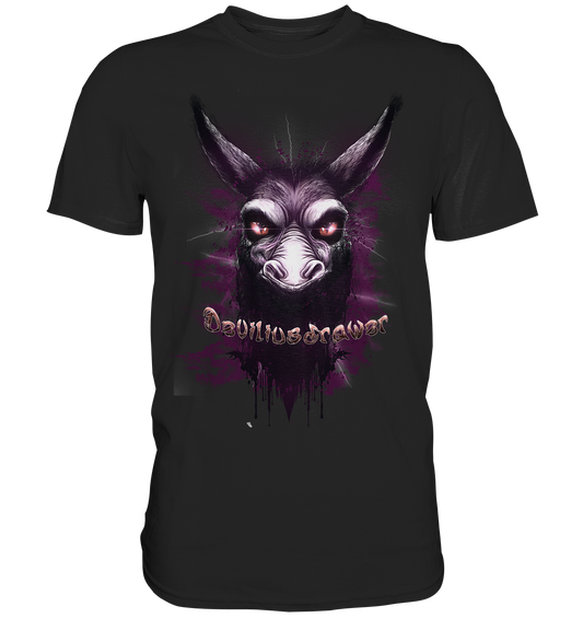 Couple Wear Purple Donkey - Classic and Ladys Premium T-Shirt