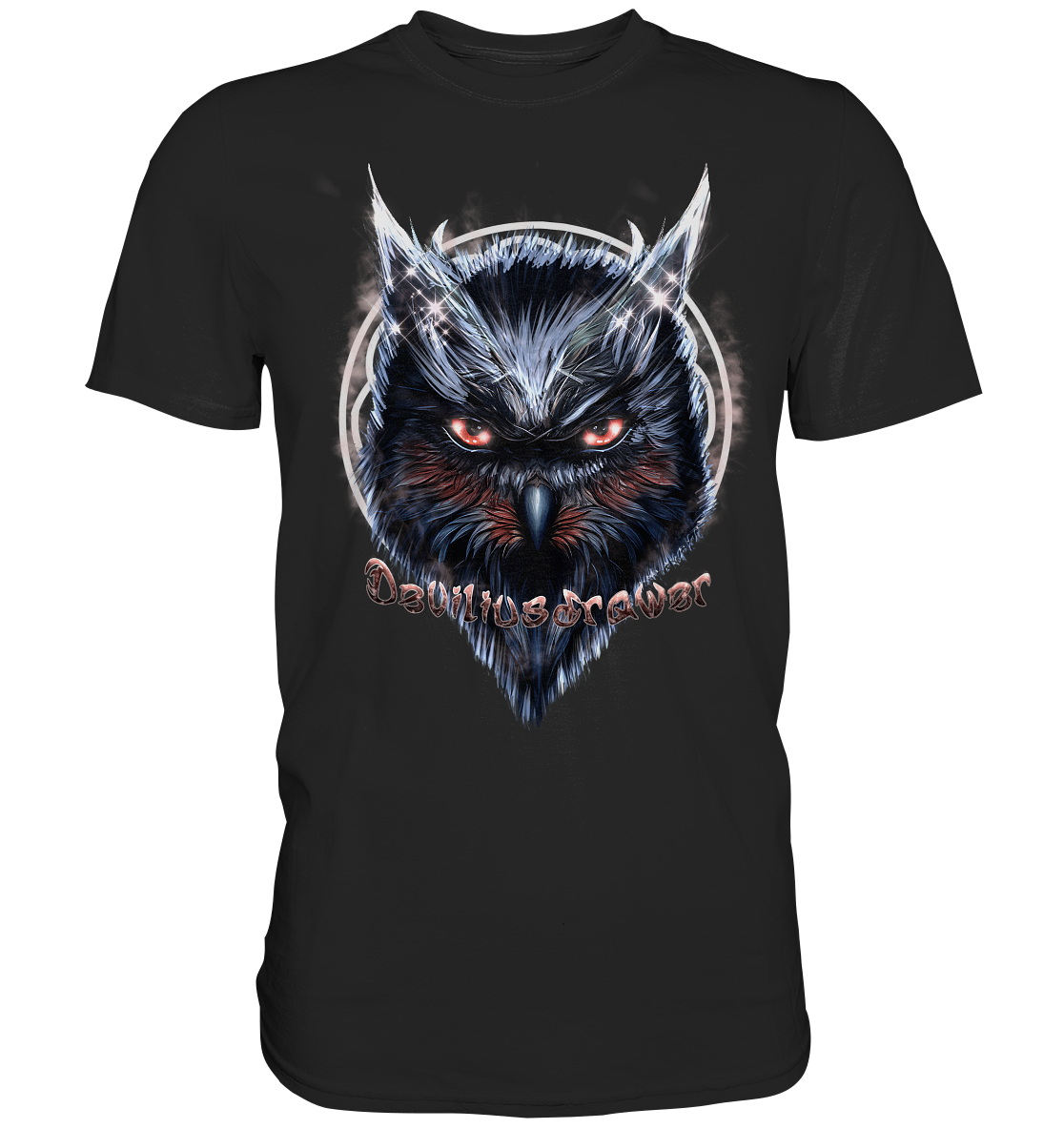 Couple Wear Fire Owl - Classic and Ladys Premium T-Shirt
