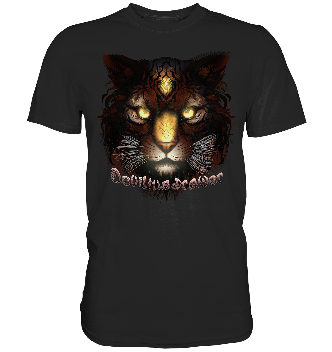 Couple Wear Gold Tigercat - Classic and Ladys Premium T-Shirt