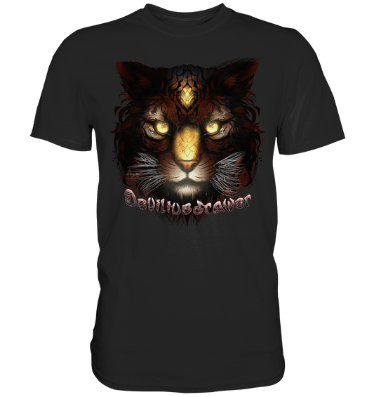 Couple Wear Gold Tigercat - Classic and Ladys Premium T-Shirt