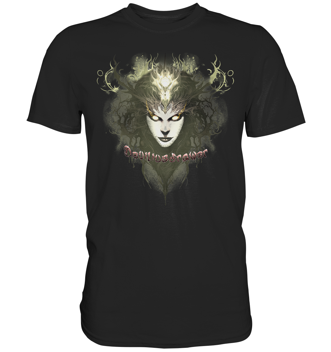 Couple Wear Golden Demonica - Classic and Ladys Premium T-Shirt