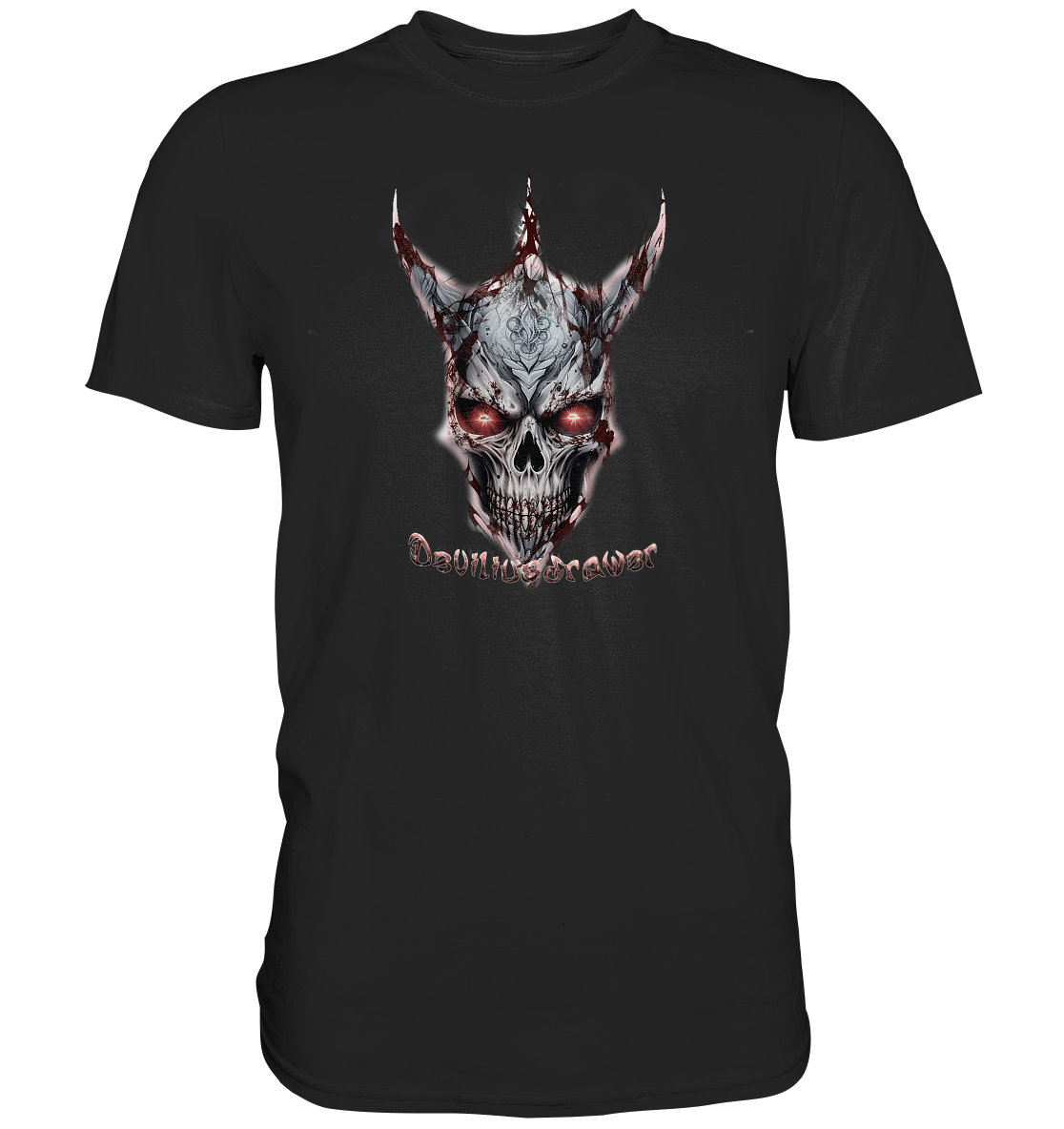 Couple Wear Bloody Skeleton - Classic and Ladys Premium T-Shirt