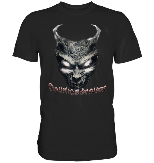 Couple Wear Demonic Evil Zombie - Classic and Ladys Premium T-Shirt