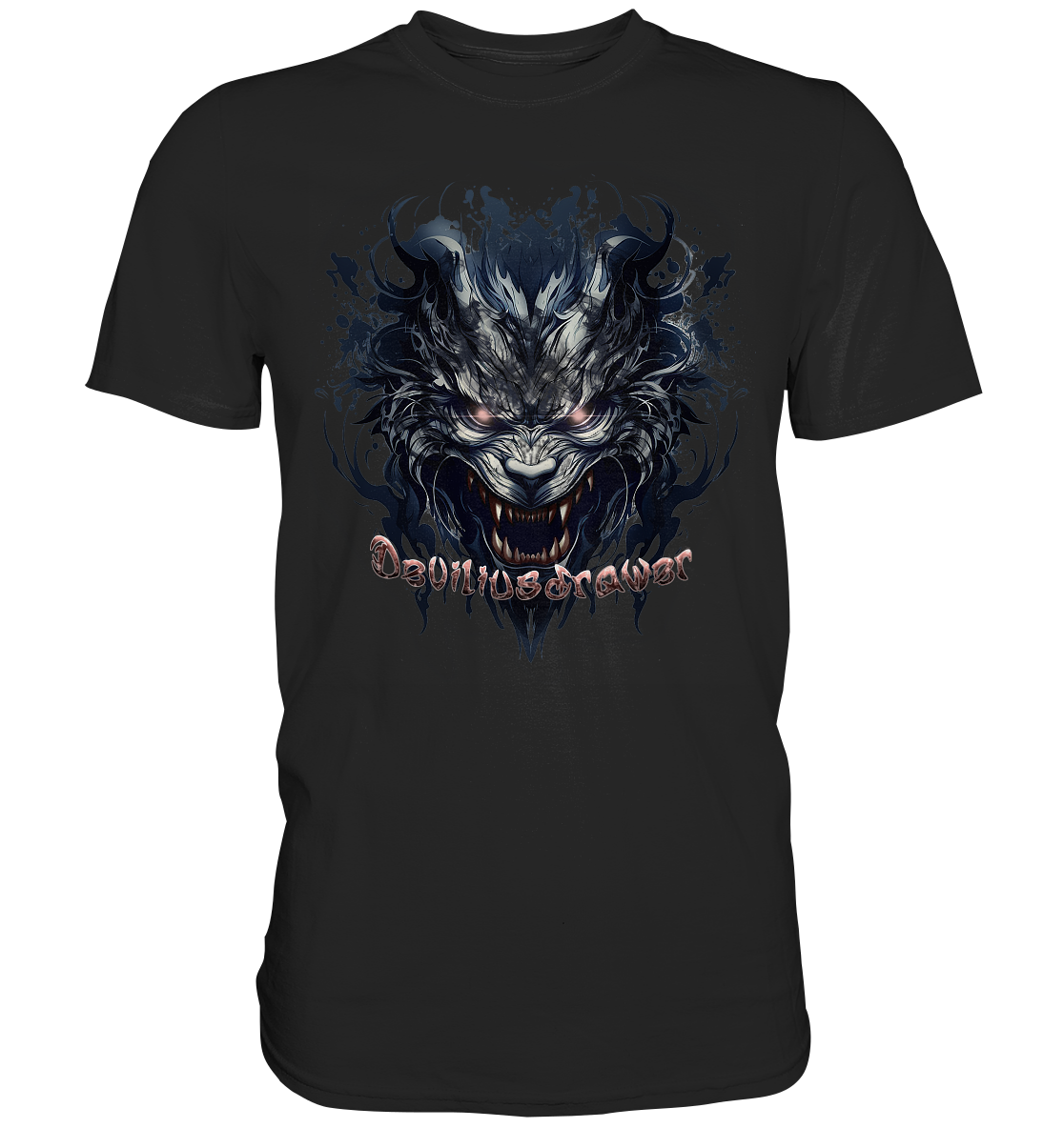 Couple Wear Cruel Wolf - Classic and Ladys Premium T-Shirt