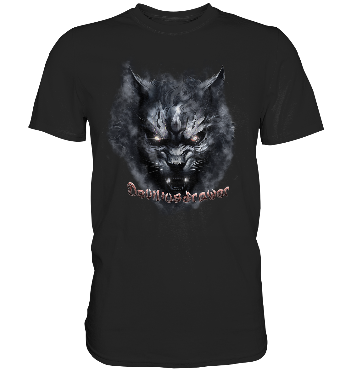 Couple Wear Dark Beast Tiger - Classic and Ladys Premium T-Shirt