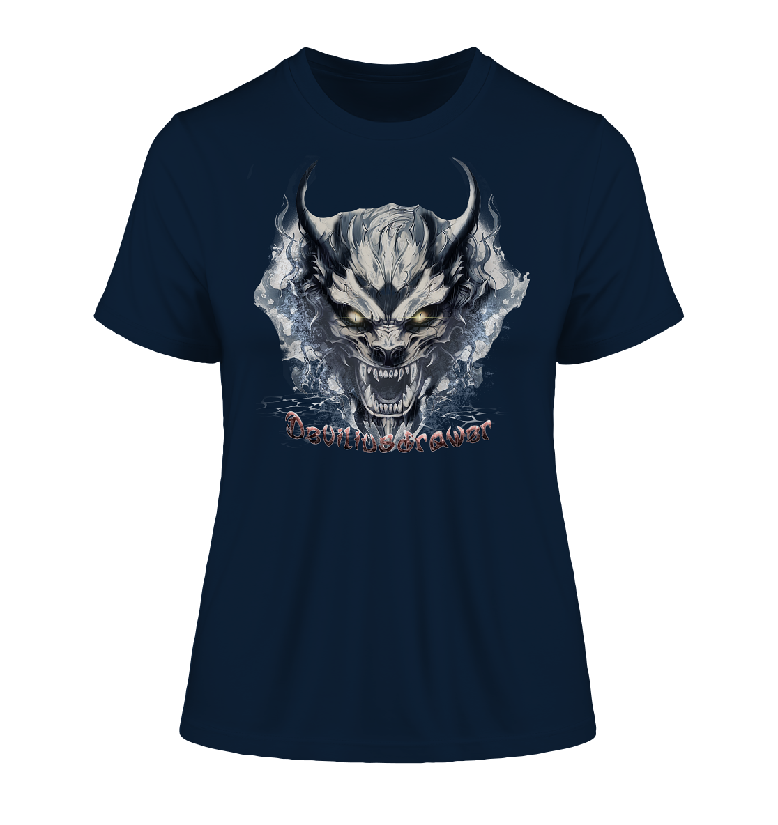 Deviliusdrawer Water Demon - Fitted Ladies Organic Shirt