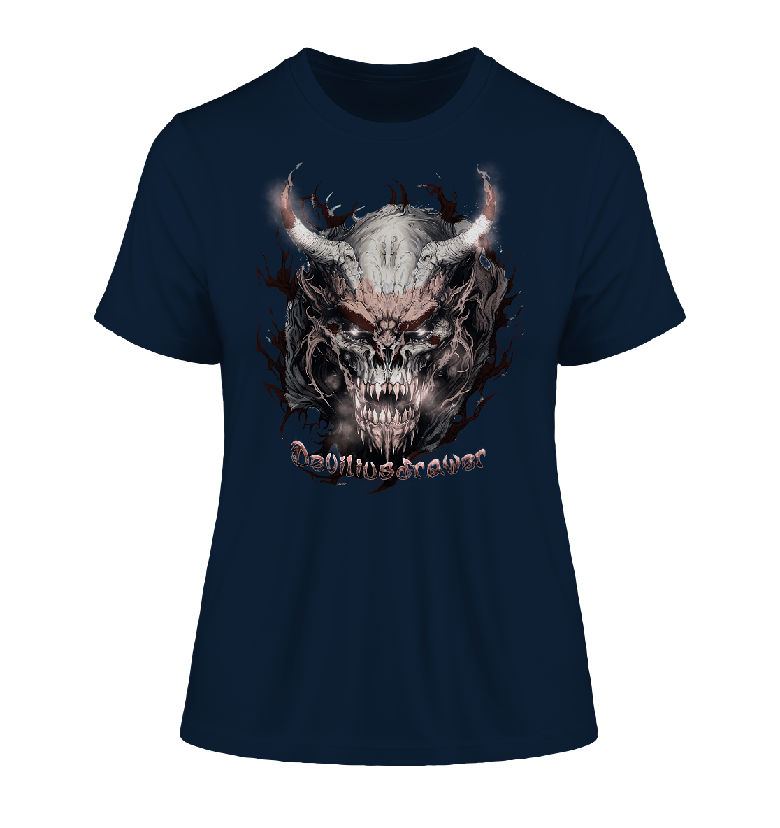 Deviliusdrawer Beast Demon - Fitted Ladies Organic Shirt