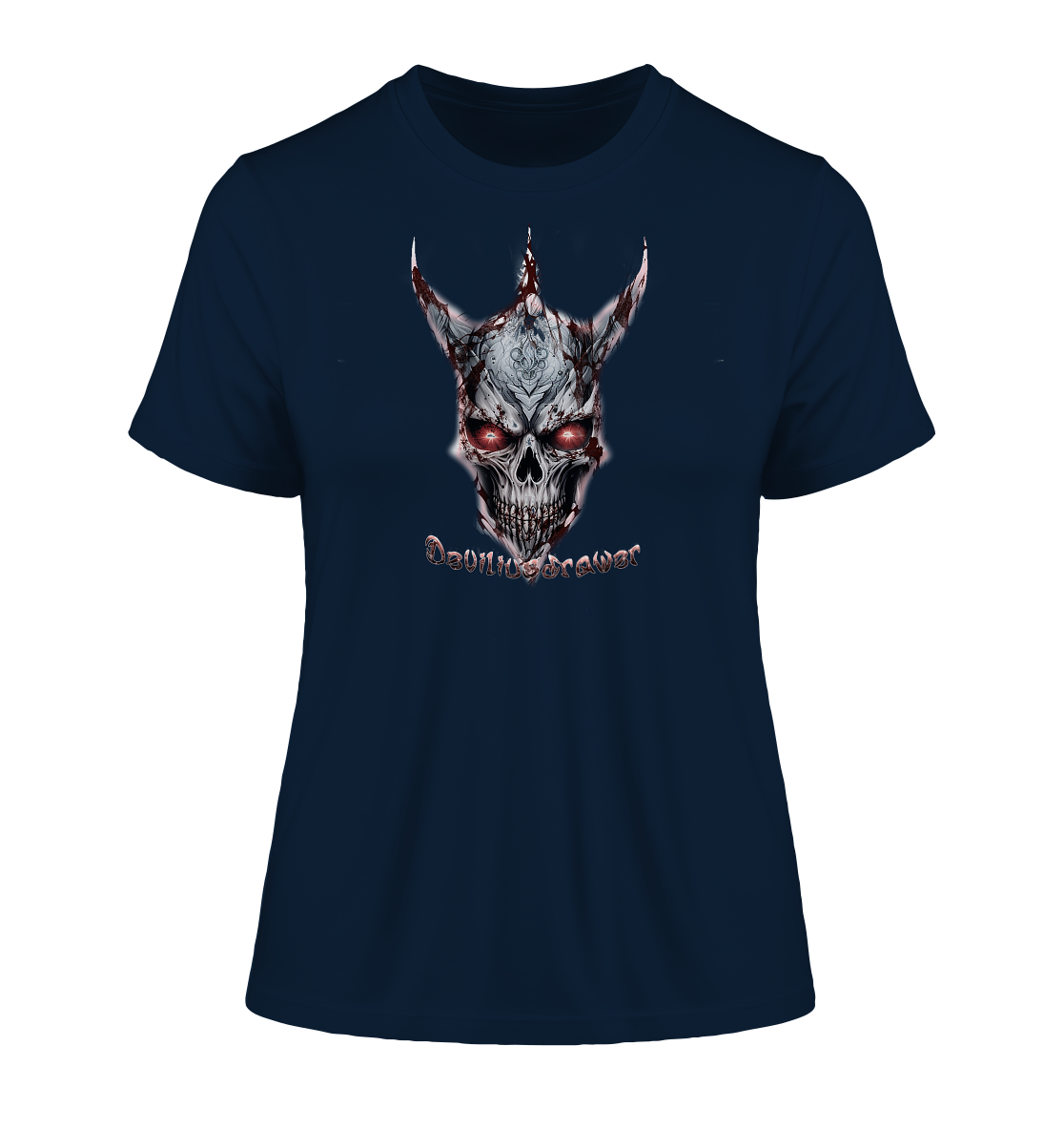 Deviliusdrawer Bloody Skeleton - Fitted Ladies Organic Shirt