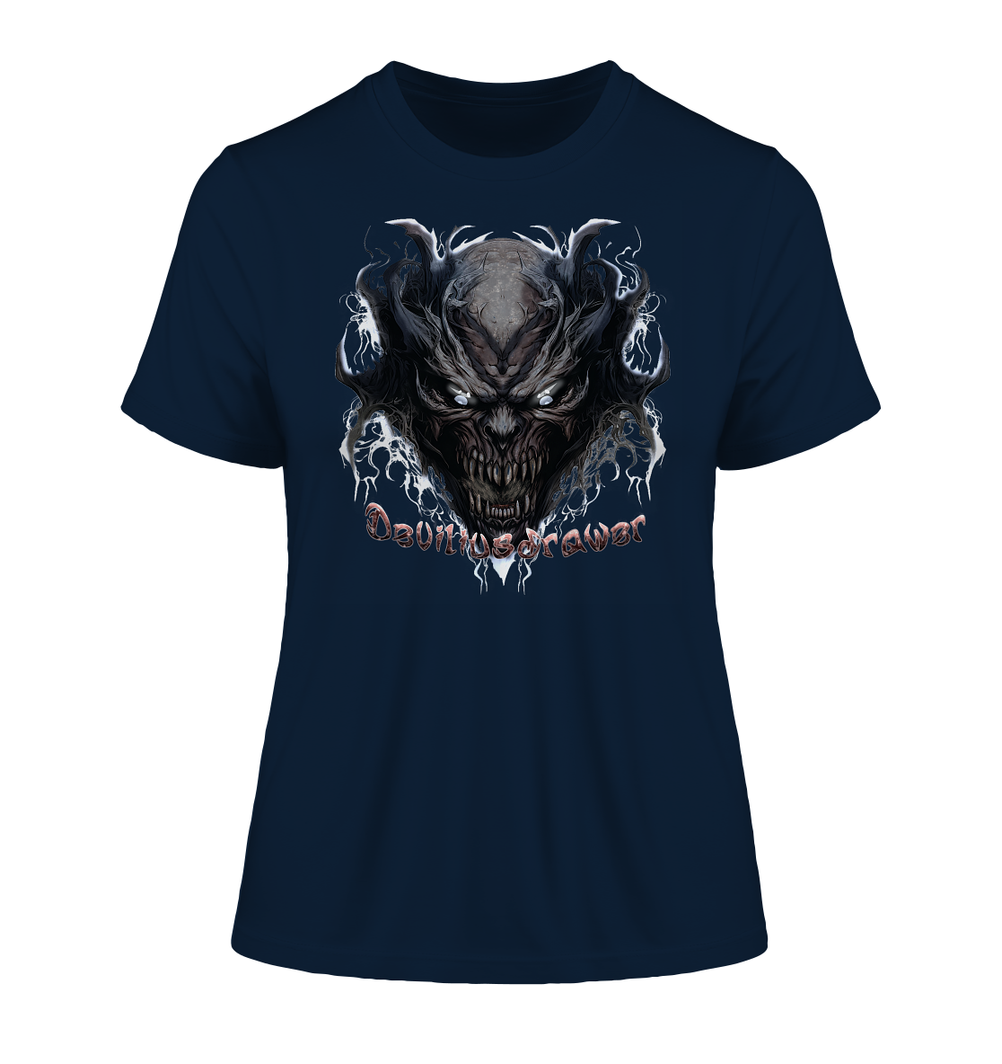 Deviliusdrawer Ice Demon - Fitted Ladies Organic Shirt