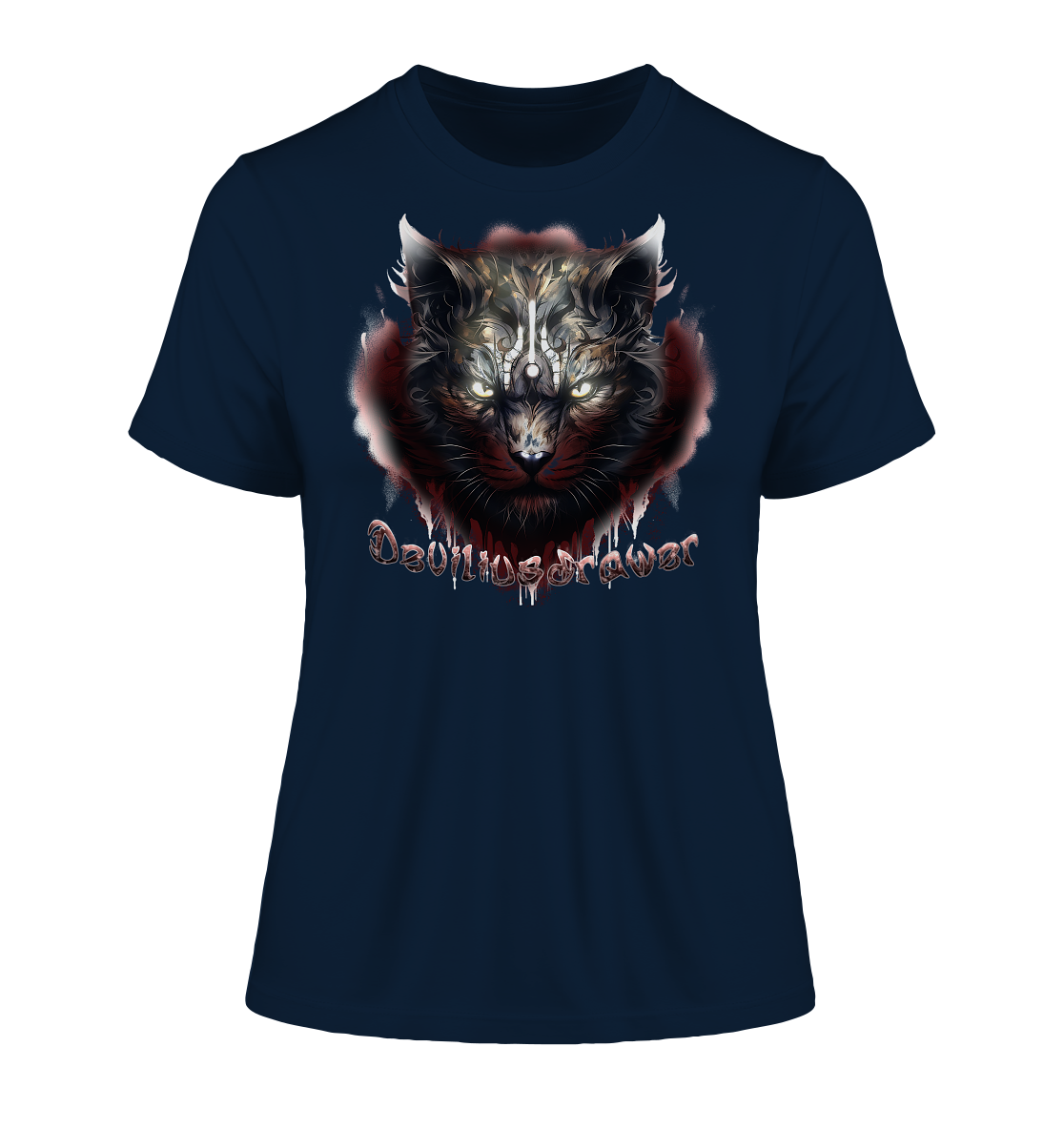 Deviliusdrawer Angry Badass - Fitted Ladies Organic Shirt