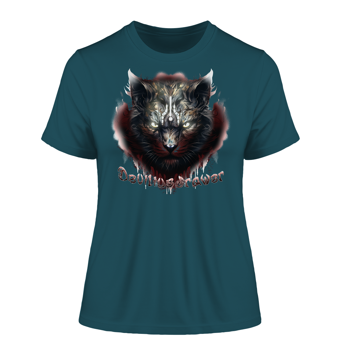 Deviliusdrawer Angry Badass - Fitted Ladies Organic Shirt