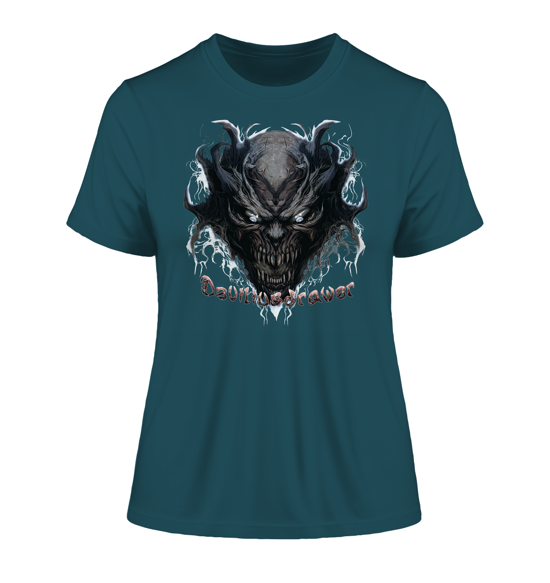 Deviliusdrawer Ice Demon - Fitted Ladies Organic Shirt