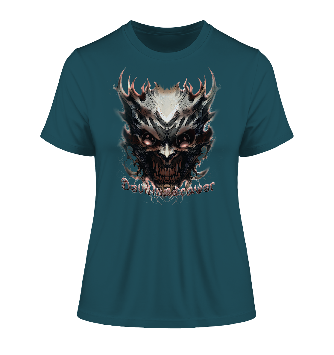 Deviliusdrawer Blood Demon - Fitted Ladies Organic Shirt