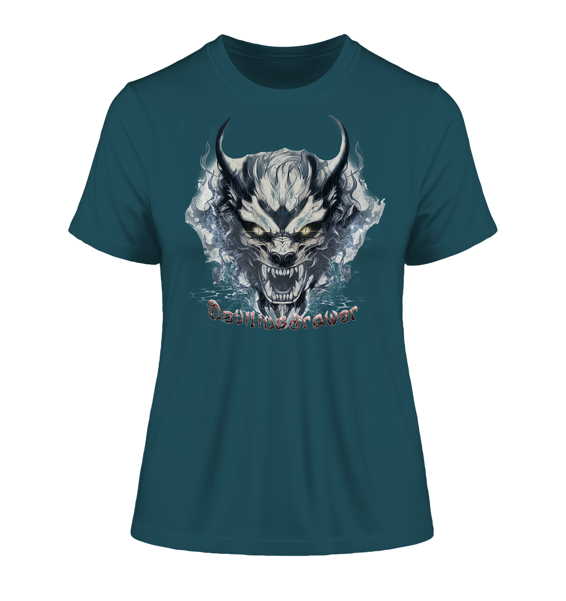 Deviliusdrawer Water Demon - Fitted Ladies Organic Shirt