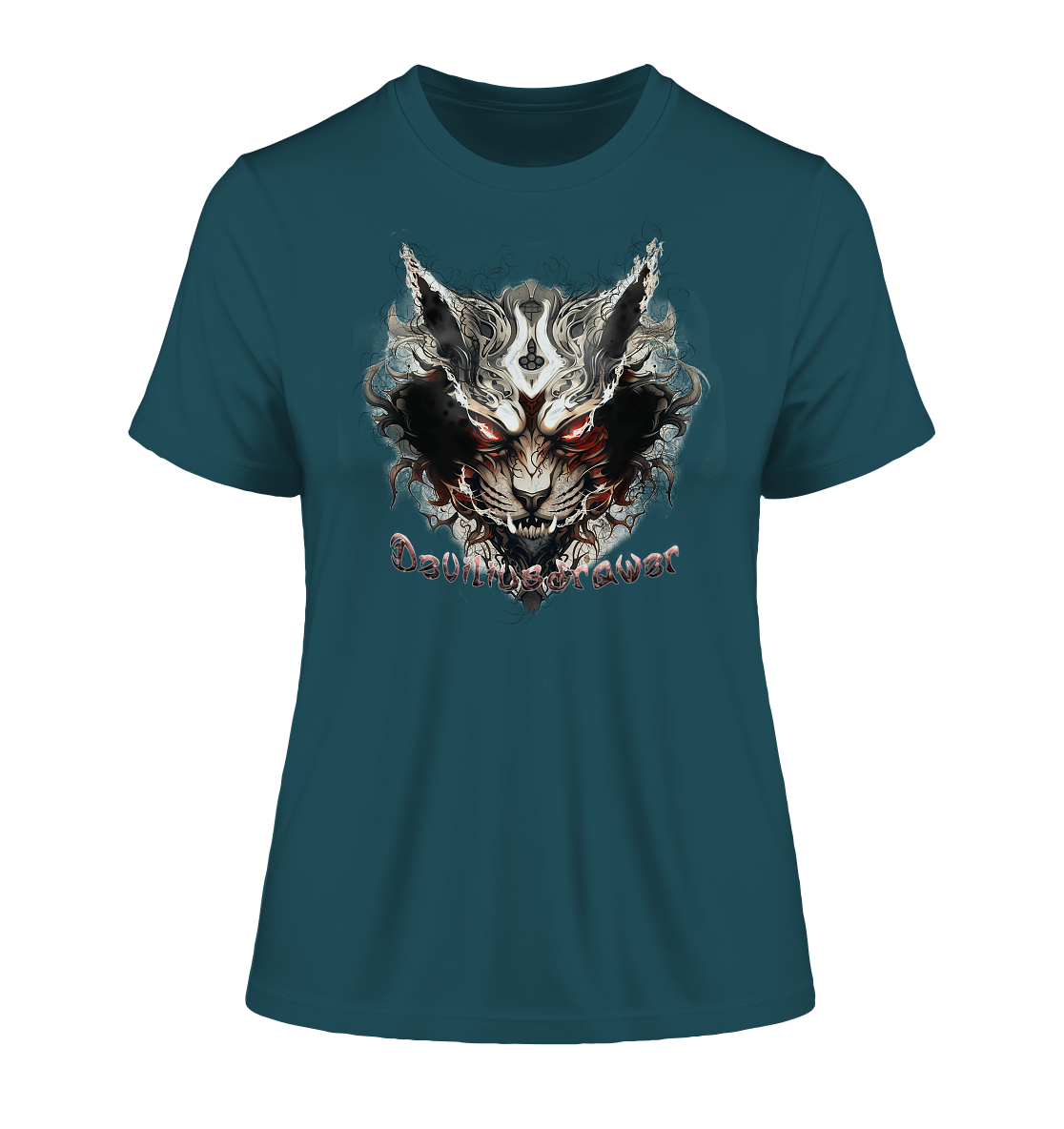 Deviliusdrawer Wild Hotcat  - Fitted Ladies Organic Shirt