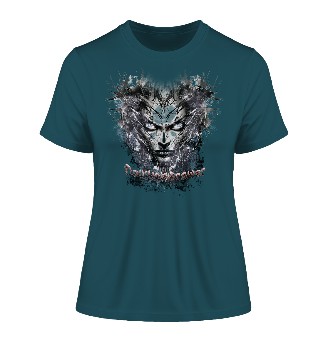 Deviliusdrawer Nature Druid - Fitted Ladies Organic Shirt