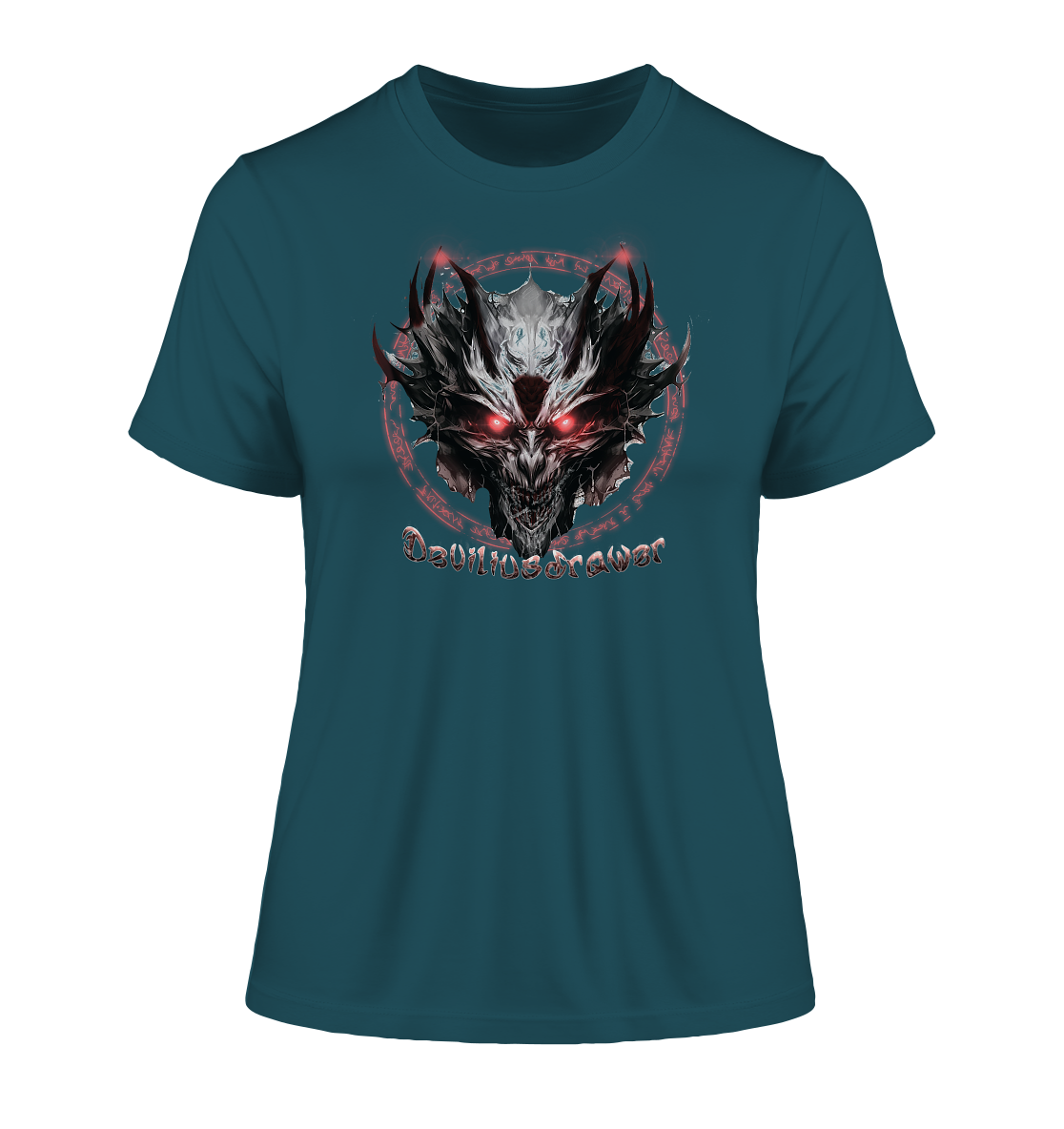 Deviliusdrawer Magic Glow Devil - Fitted Ladies Organic Shirt