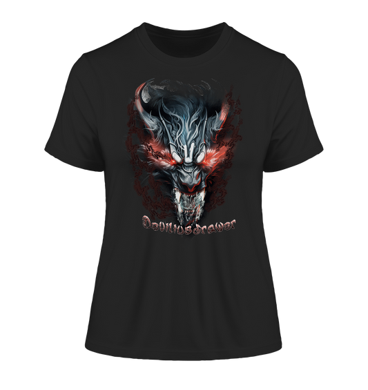 Deviliusdrawer Beast Wolf - Fitted Ladies Organic Shirt