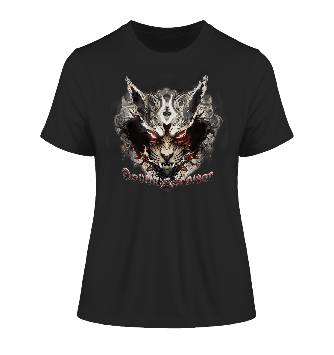 Deviliusdrawer Wild Hotcat  - Fitted Ladies Organic Shirt