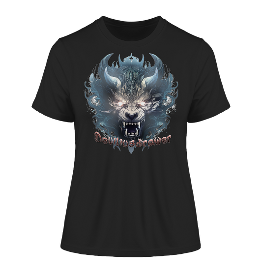 Deviliusdrawer Water Horn Tiger - Fitted Ladies Organic Shirt