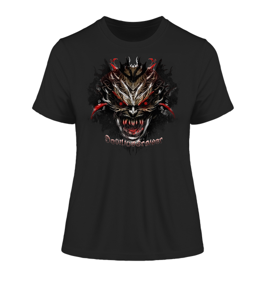 Deviliusdrawer Dark Redeyed Devil - Fitted Ladies Organic Shirt
