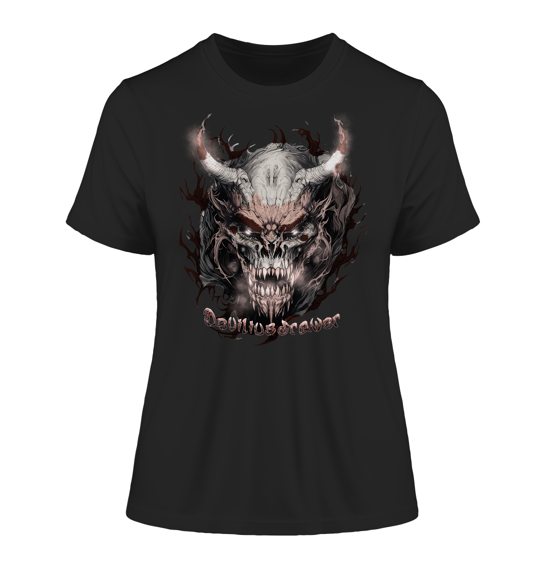 Deviliusdrawer Beast Demon - Fitted Ladies Organic Shirt