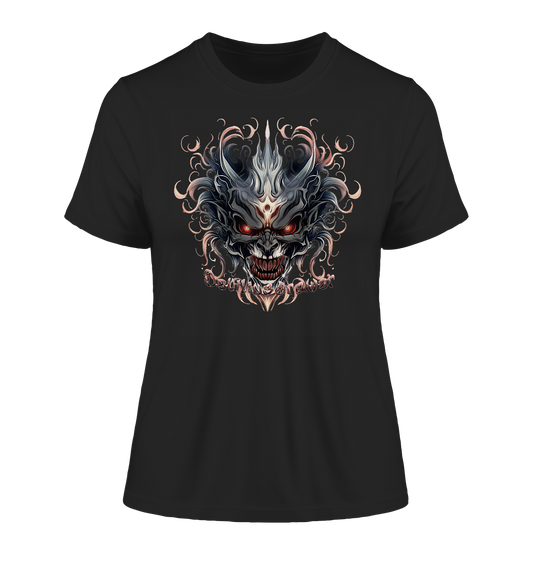 Deviliusdrawer Demon Mask - Fitted Ladies Organic Shirt