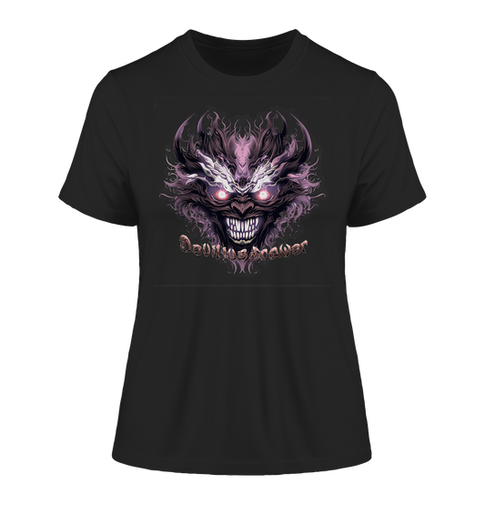 Deviliusdrawer Crazy Mask - Fitted Ladies Organic Shirt