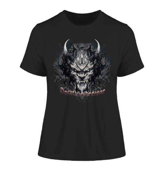 Deviliusdrawer Smoke Beast - Fitted Ladies Organic Shirt