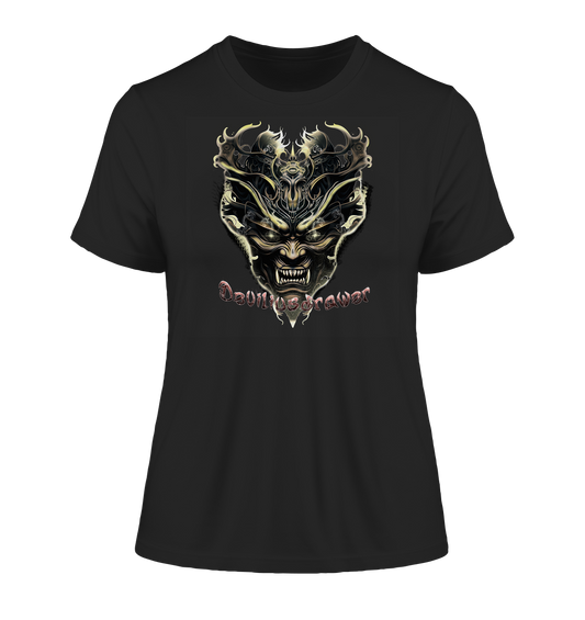 Deviliusdrawer Golden Demon Vampire - Fitted Ladies Organic Shirt