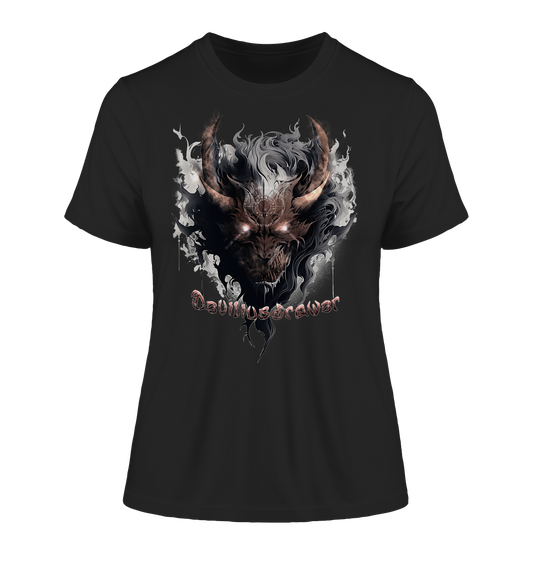 Deviliusdrawer Magic Redeyed Demon - Fitted Ladies Organic Shirt