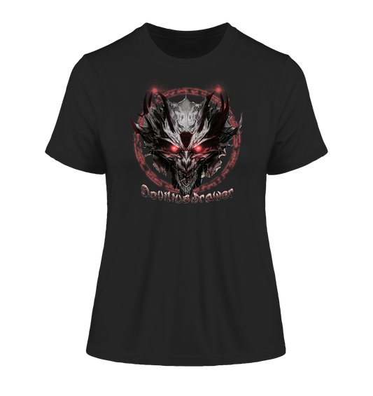 Deviliusdrawer Magic Glow Devil - Fitted Ladies Organic Shirt