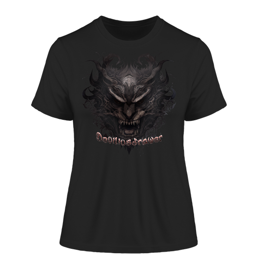 Deviliusdrawer Devils Demon - Fitted Ladies Organic Shirt