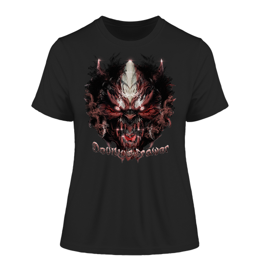 Deviliusdrawer Bloody Demon Vampire - Fitted Ladies Organic Shirt