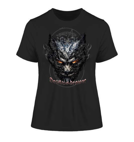 Deviliusdrawer Iron Cat - Fitted Ladies Organic Shirt