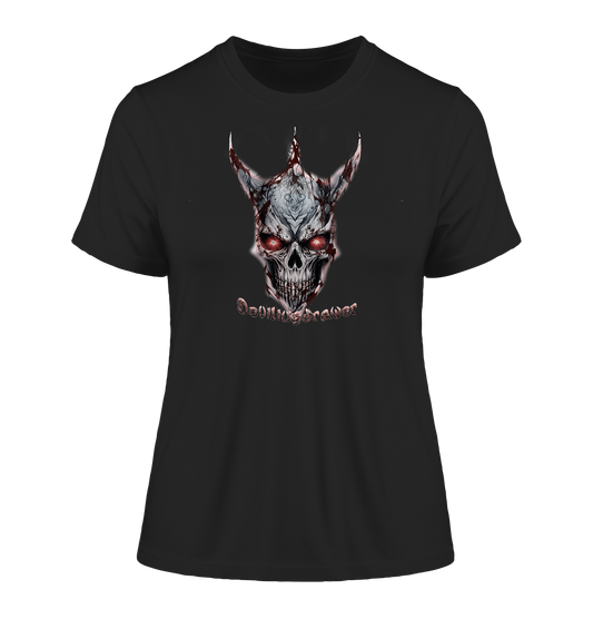 Deviliusdrawer Bloody Skeleton - Fitted Ladies Organic Shirt