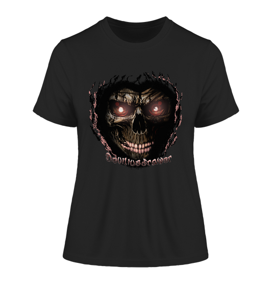 Deviliusdrawer Glow Skeleton - Fitted Ladies Organic Shirt