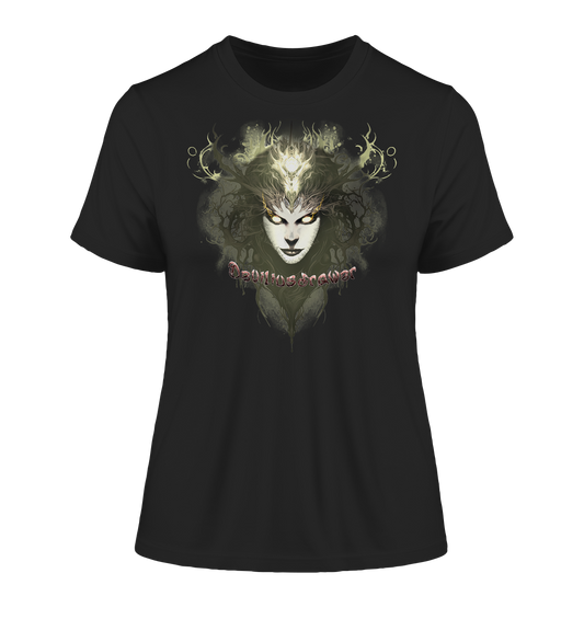 Deviliusdrawer Golden Demonica - Fitted Ladies Organic Shirt