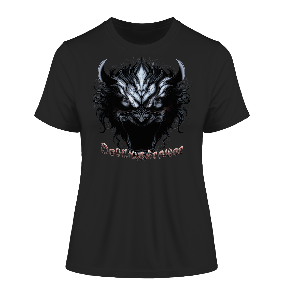 Deviliusdrawer Zombie Demon - Fitted Ladies Organic Shirt