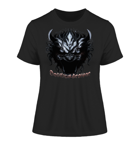 Deviliusdrawer Zombie Demon - Fitted Ladies Organic Shirt
