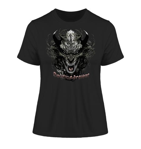 Deviliusdrawer Devil Vampire - Fitted Ladies Organic Shirt