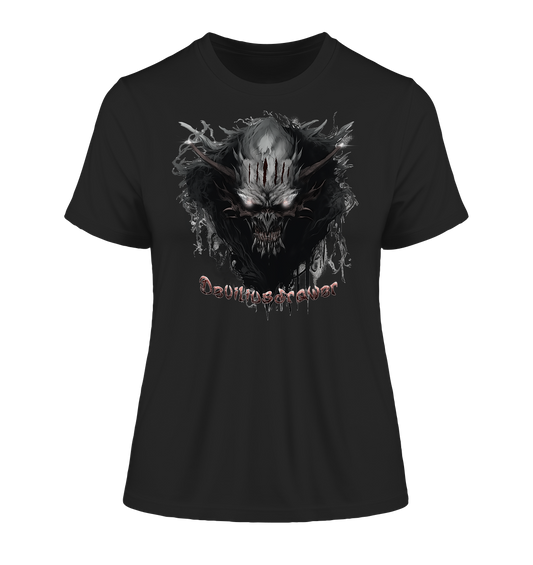 Deviliusdrawer Dark Smoke Demon - Fitted Ladies Organic Shirt