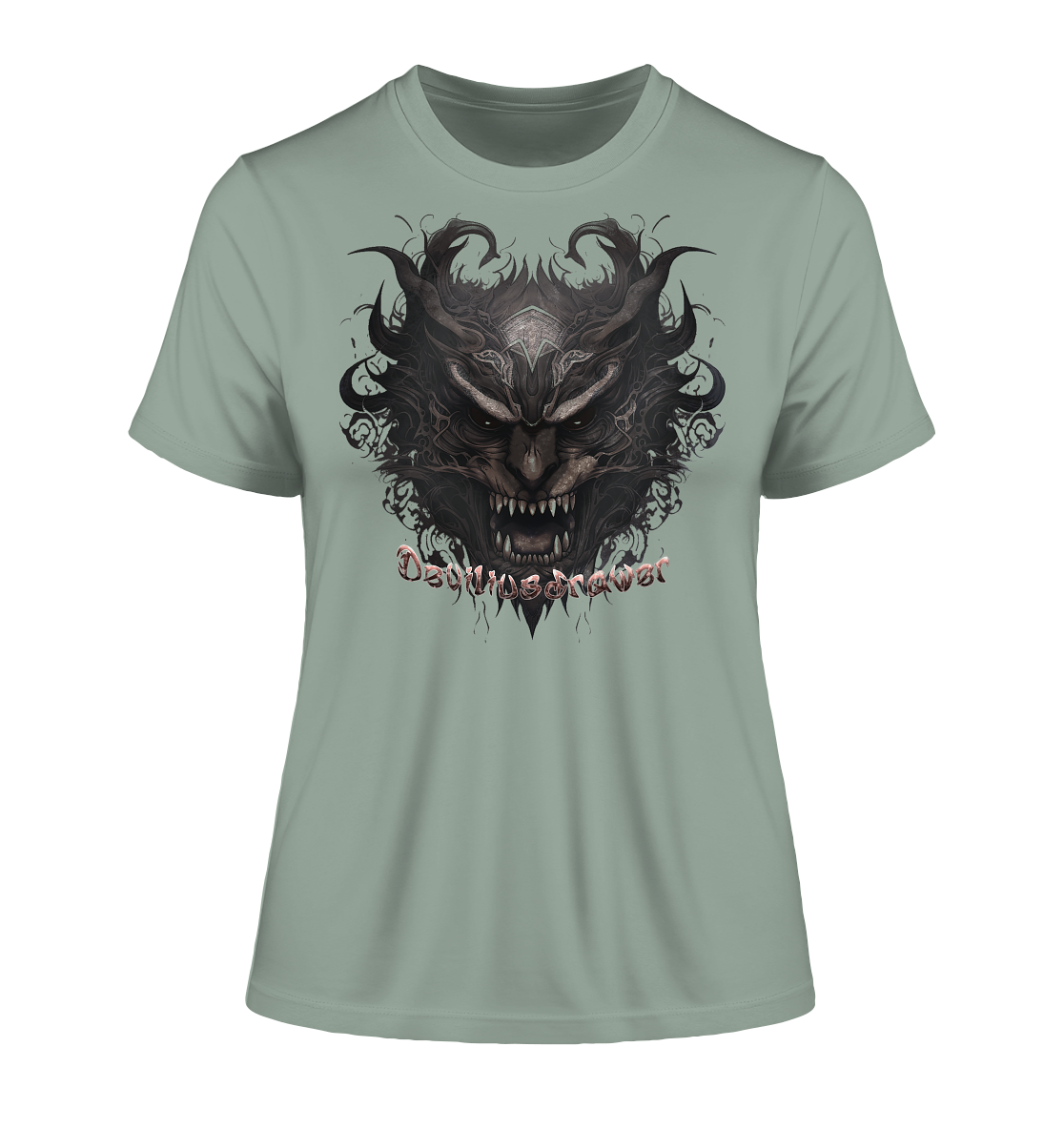 Deviliusdrawer Devils Demon - Fitted Ladies Organic Shirt