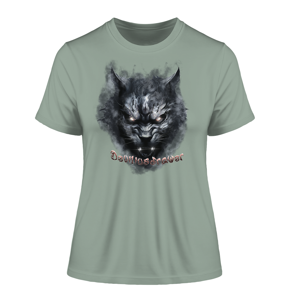 Deviliusdrawer Dark Beast Tiger  - Fitted Ladies Organic Shirt